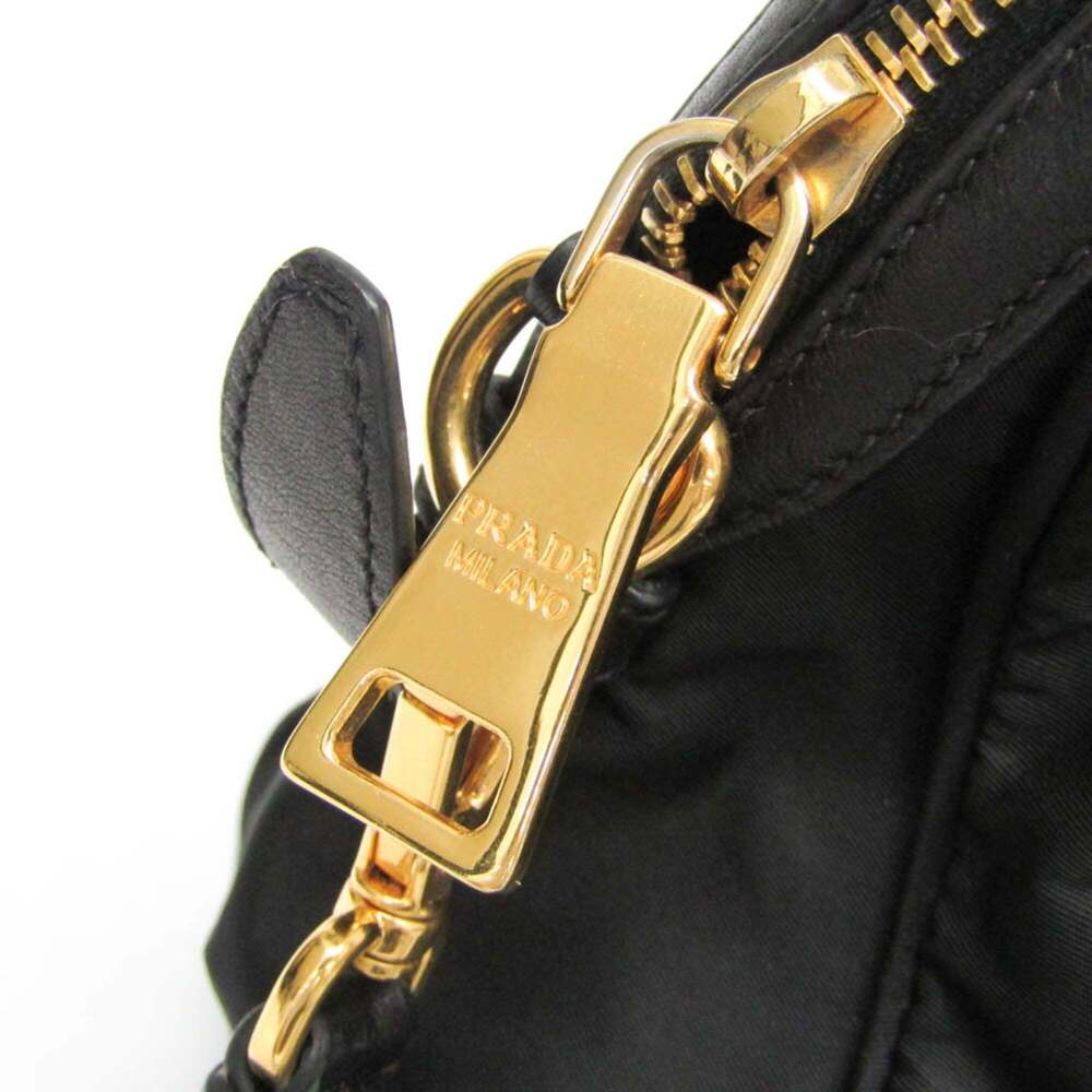 PRADA Black Leather Shoulder Bag - Picture 12 of 16